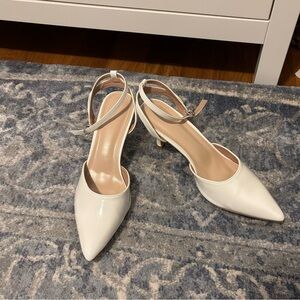 Elegant White Women's Kitten Heels